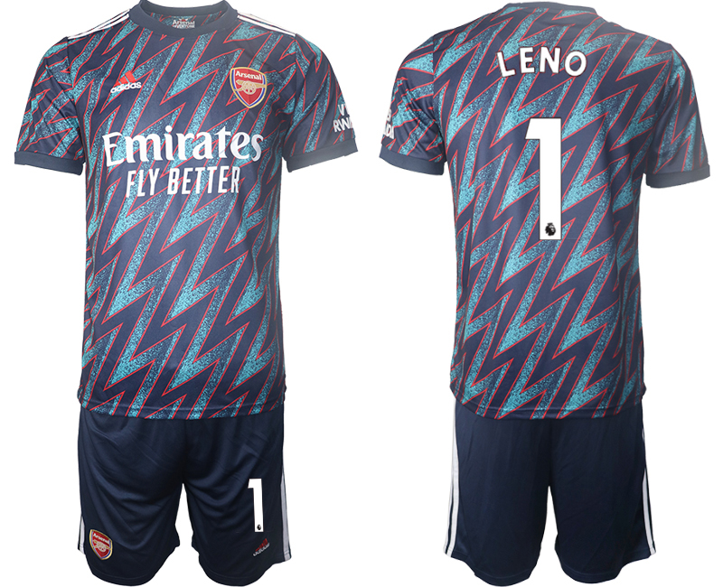 Men 2021-2022 Club Arsenal away blue #1 Soccer Jersey->arsenal jersey->Soccer Club Jersey